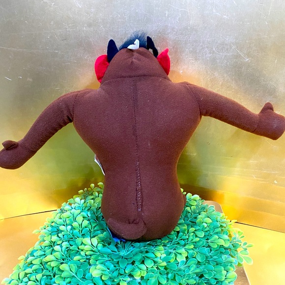 WARNER BROS. TASMANIAN DEVIL VINTAGE 1971 PLUSH WITH ORIGINAL ATTACHED TAGS - Picture 5 of 9